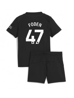 Manchester City Phil Foden #47 Dječji Gostujuci Dres kompleti 2025-26 Kratak Rukavima (+ kratke hlače)